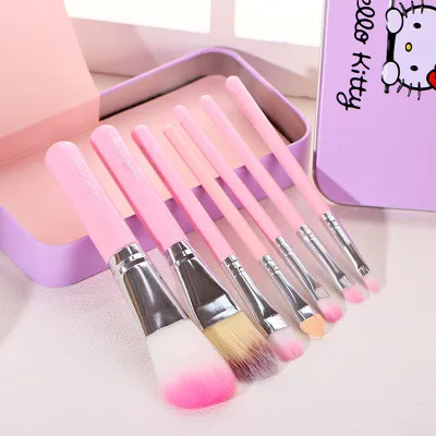 Cute Kitty Makeup Brush Tools With Box